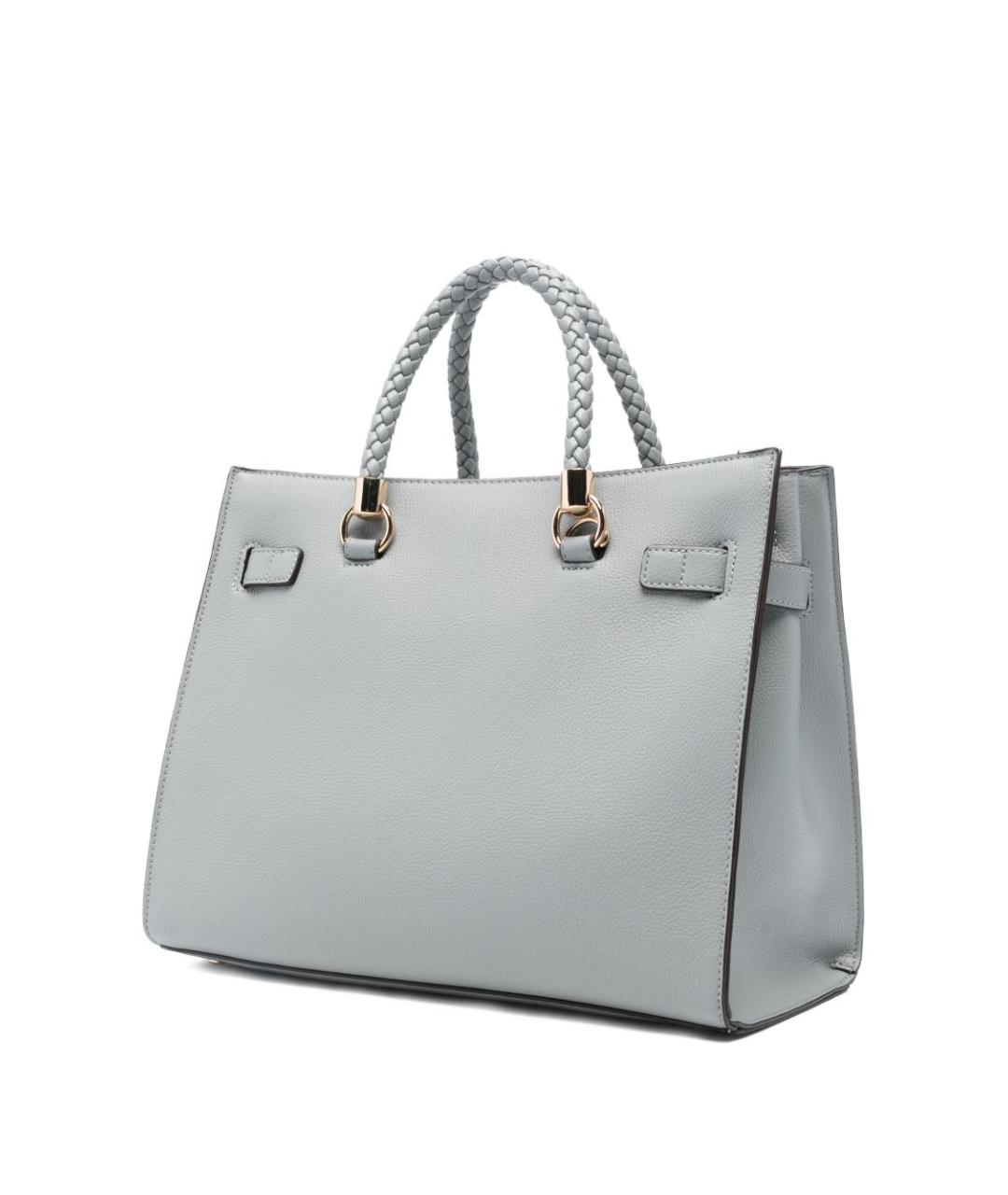 LIU JO Серая сумка с короткими ручками из искусственной кожи, фото 4