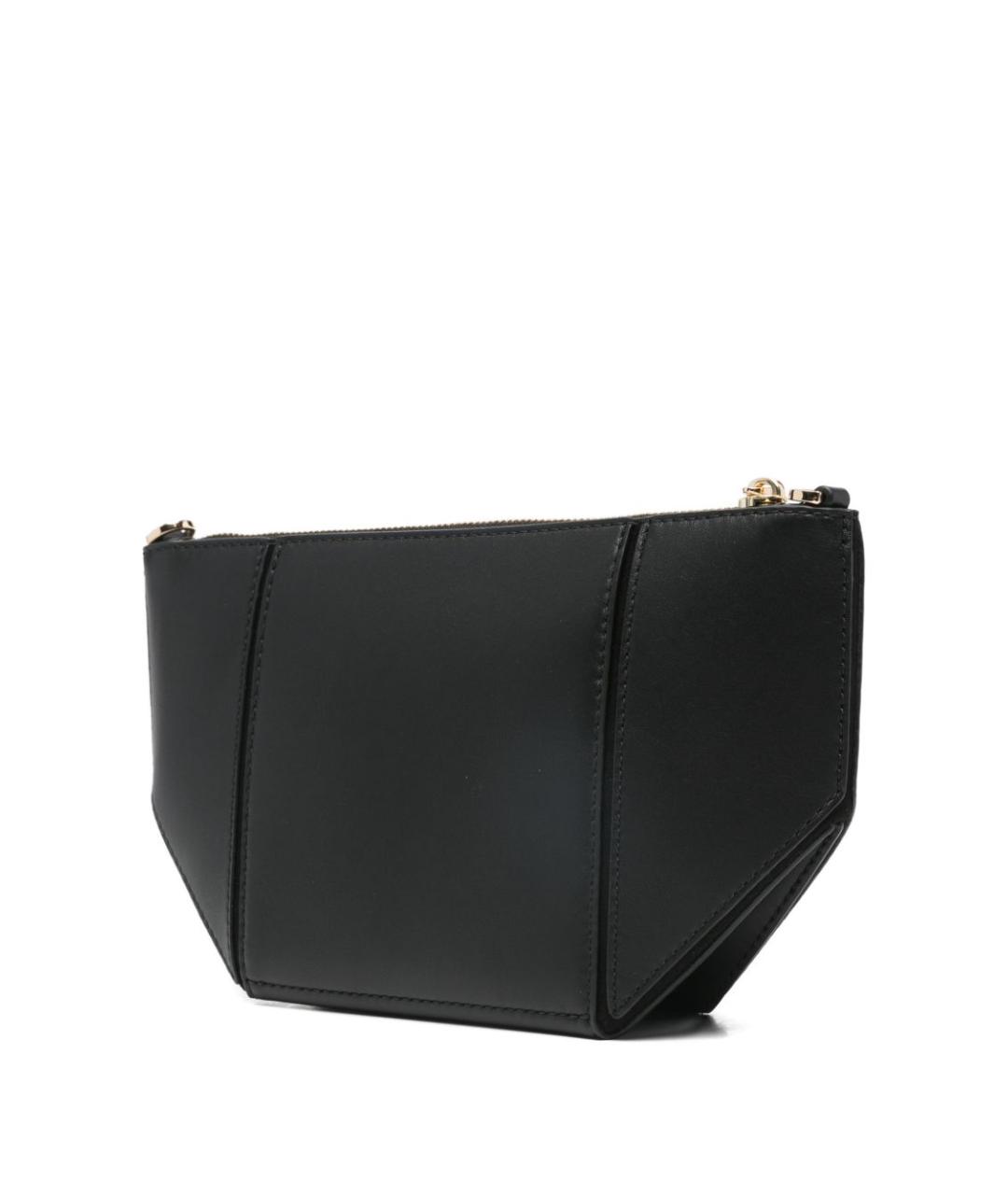 MICHAEL KORS Черная кожаная сумка через плечо, фото 2