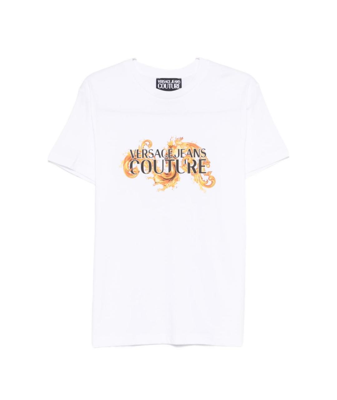 VERSACE JEANS COUTURE Белая хлопковая футболка, фото 1
