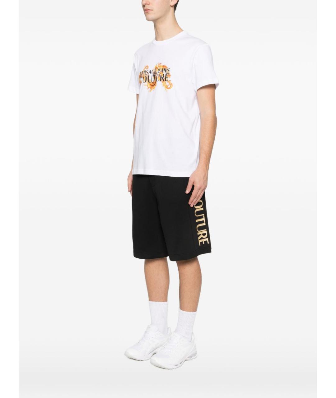 VERSACE JEANS COUTURE Белая хлопковая футболка, фото 3