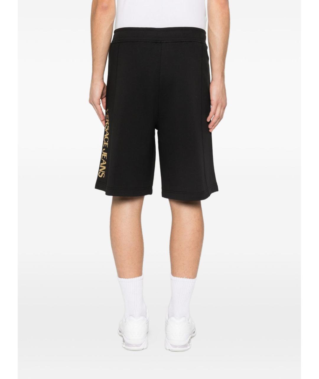 VERSACE JEANS COUTURE Черные хлопковые шорты, фото 5