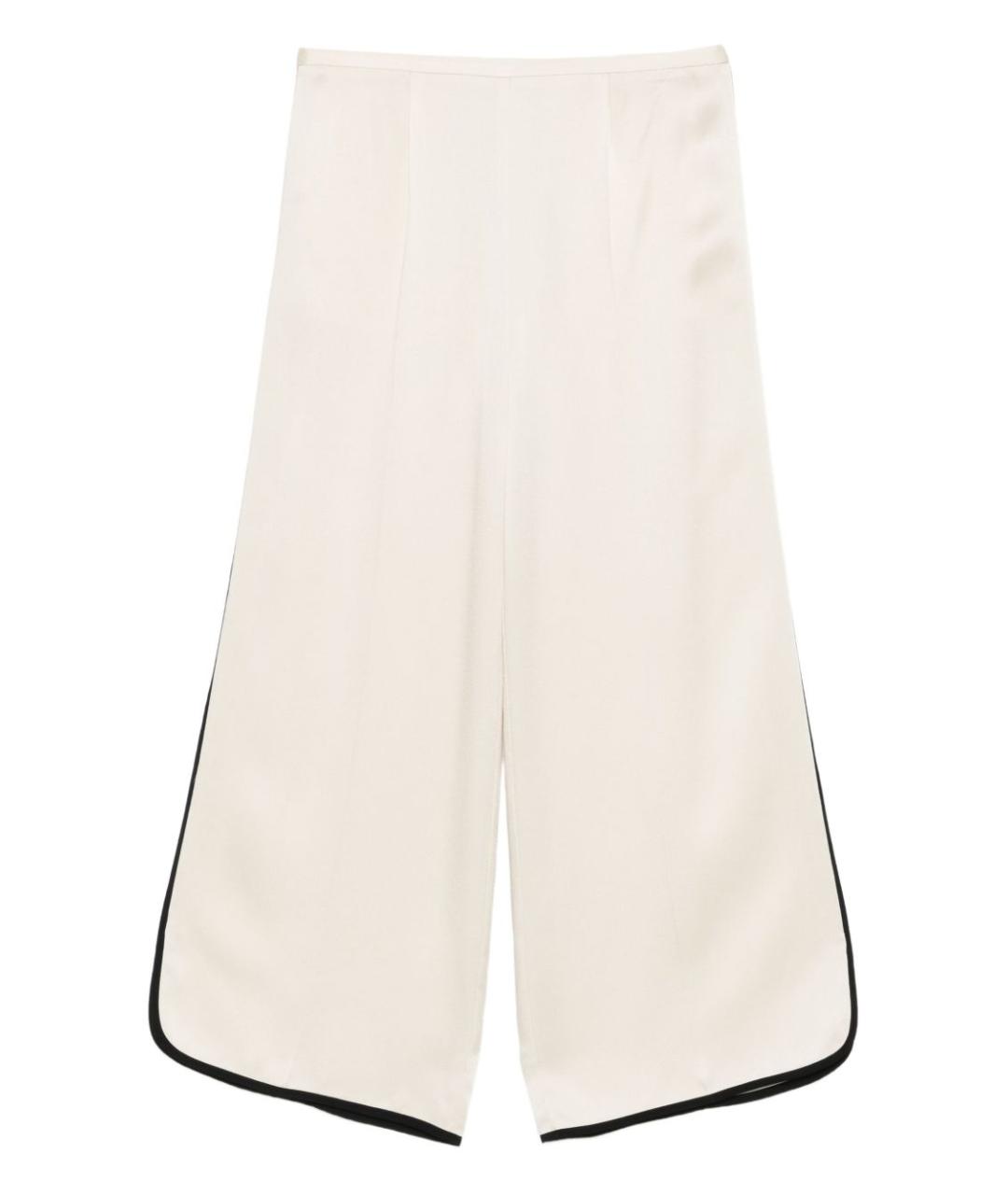 FORTE FORTE Бежевые ацетатные брюки широкие, фото 1