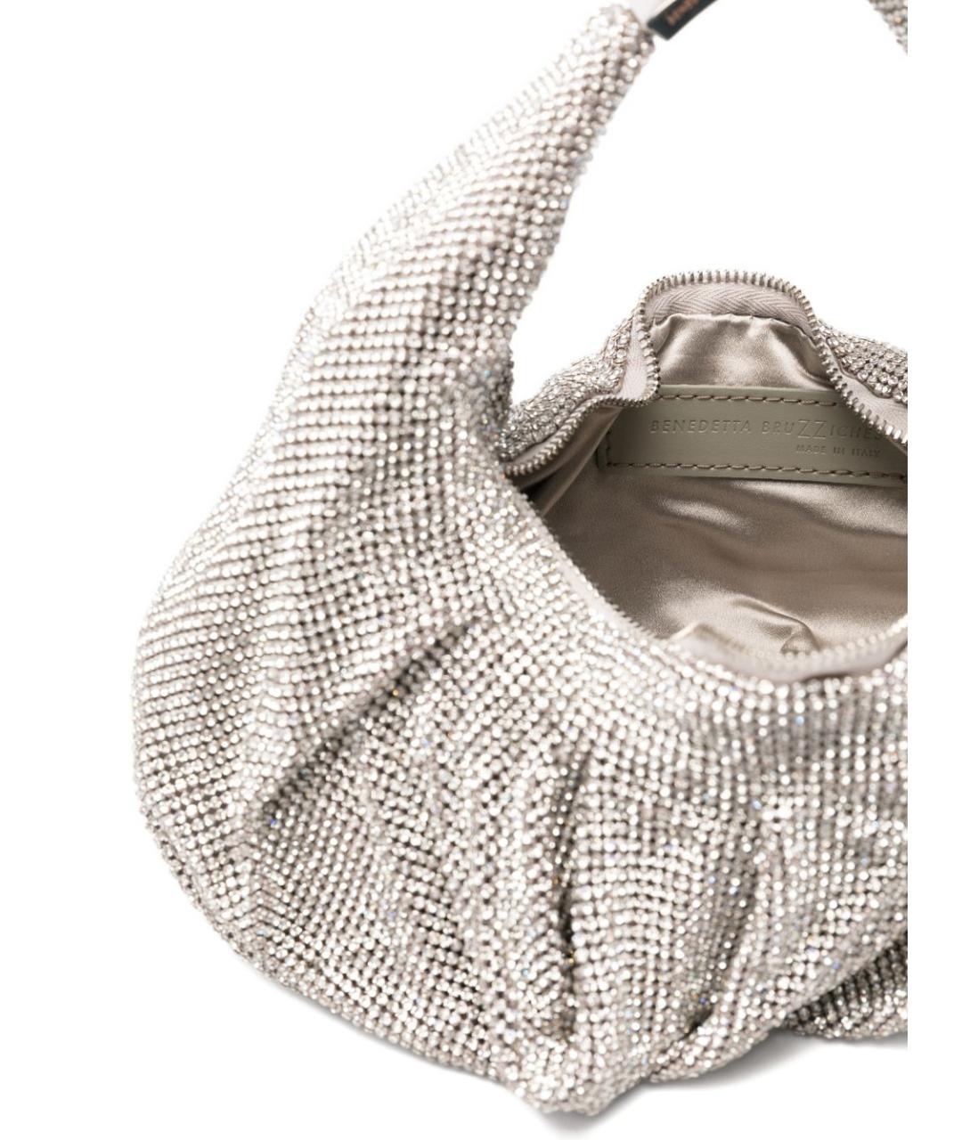 BENEDETTA BRUZZICHES Серебряная сумка с короткими ручками, фото 3