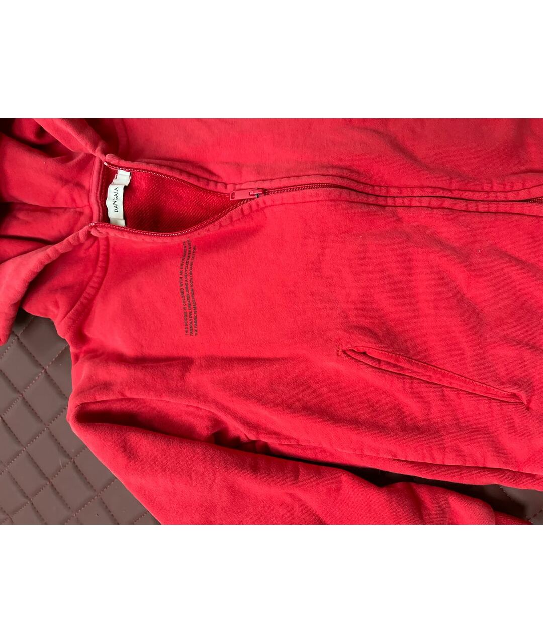 THE PANGAIA Красный хлопковый жакет / жилет, фото 4