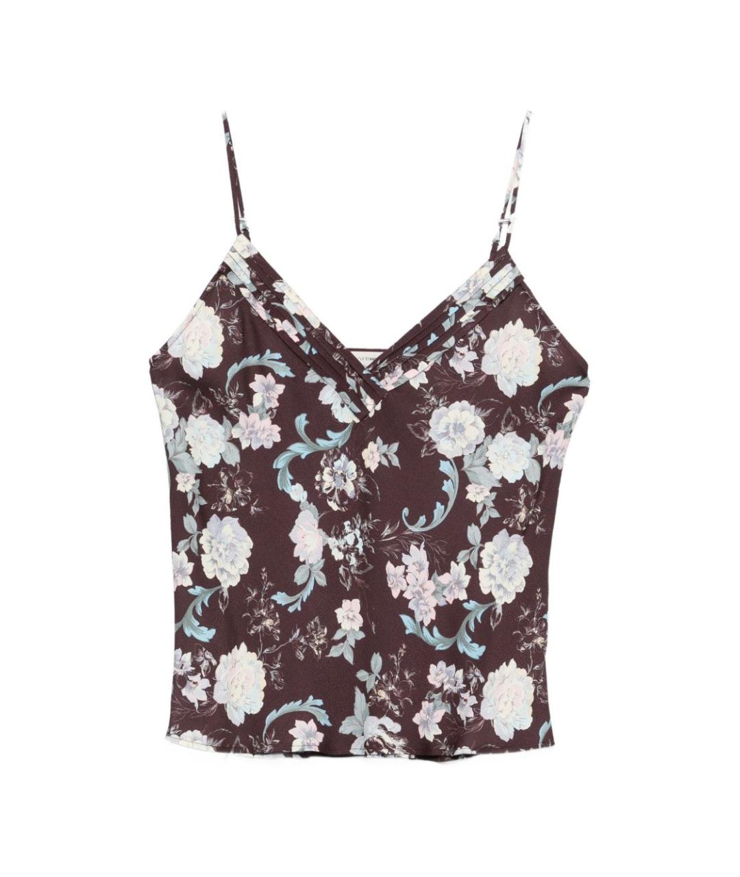 FORTE FORTE Коричневая вискозная майка, фото 1