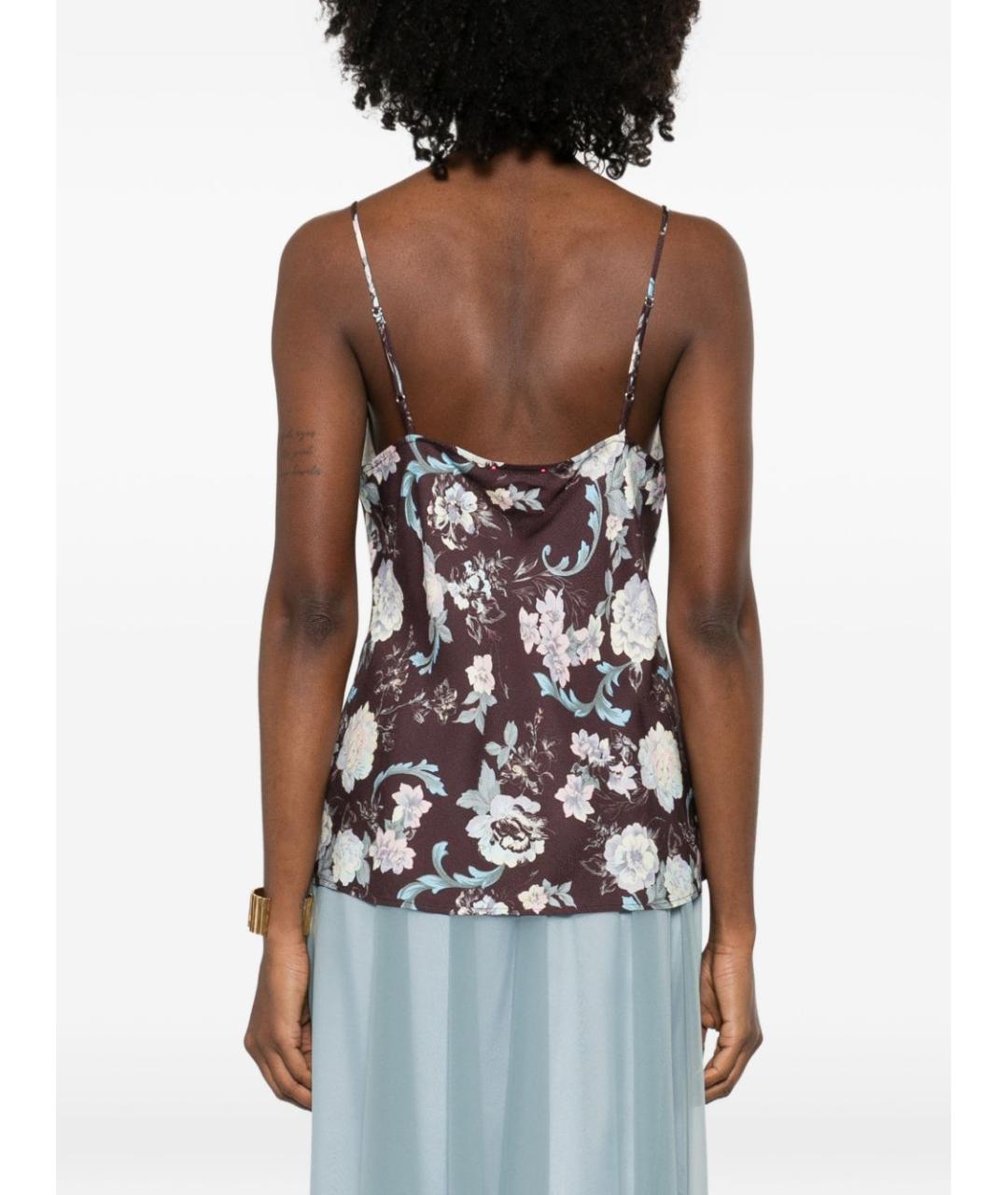 FORTE FORTE Коричневая вискозная майка, фото 2