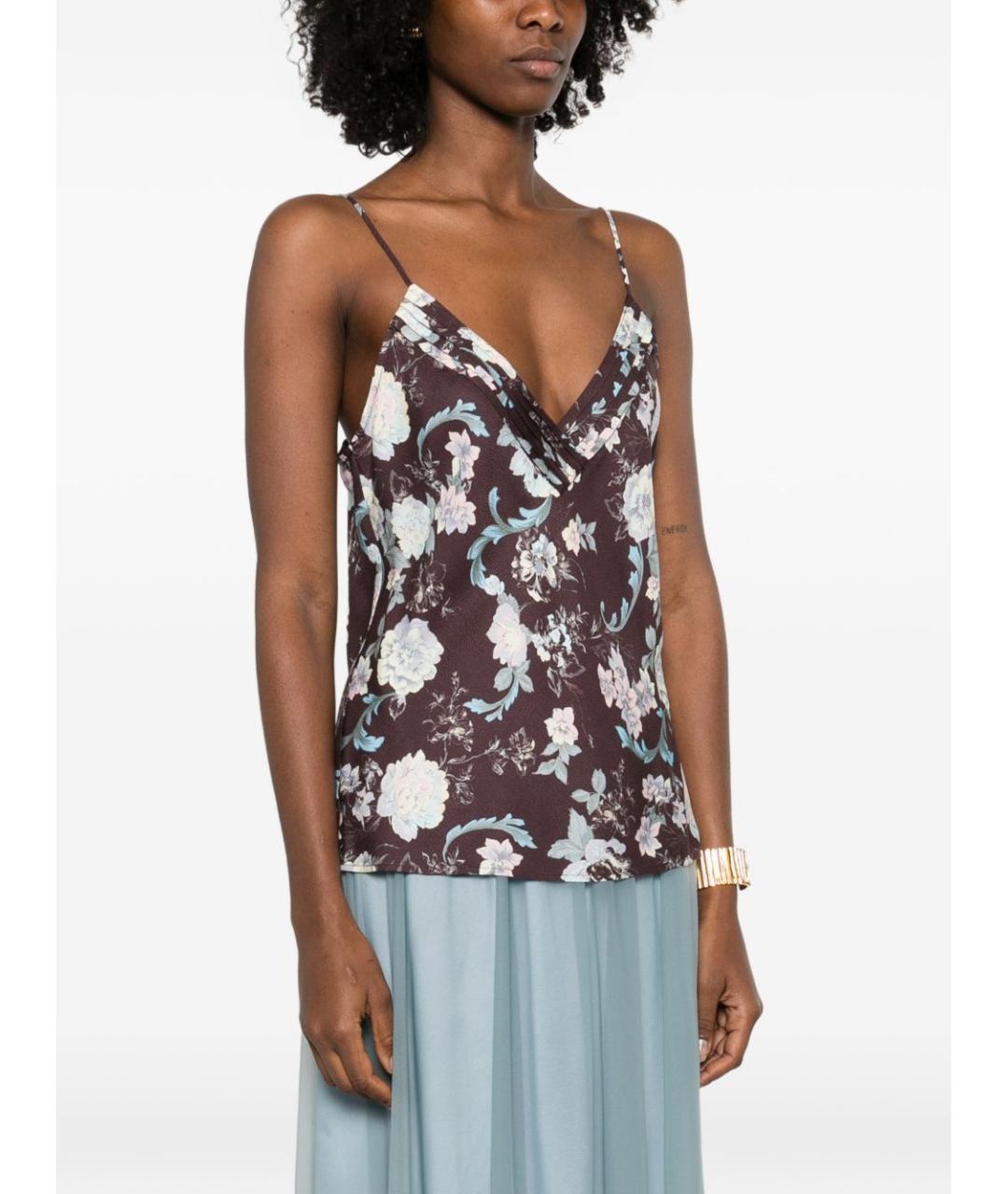 FORTE FORTE Коричневая вискозная майка, фото 5