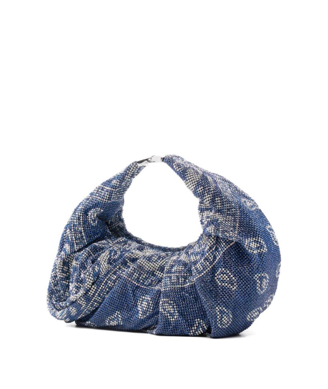 BENEDETTA BRUZZICHES Синяя сумка с короткими ручками, фото 4