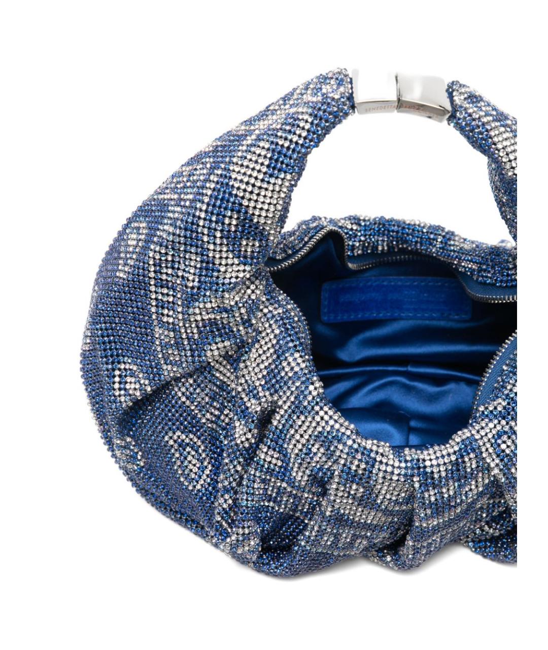 BENEDETTA BRUZZICHES Синяя сумка с короткими ручками, фото 2