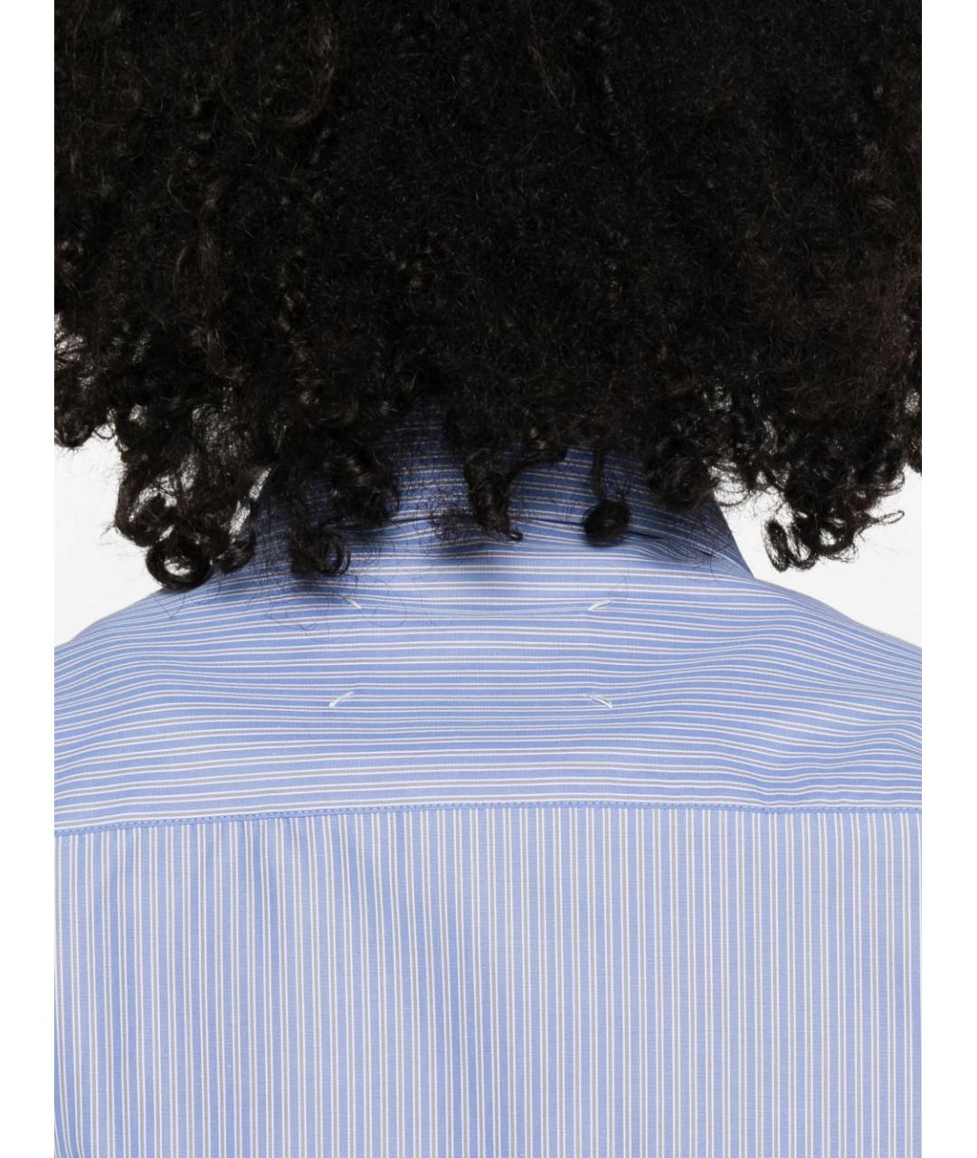 MAISON MARGIELA Голубая хлопковая рубашка, фото 2