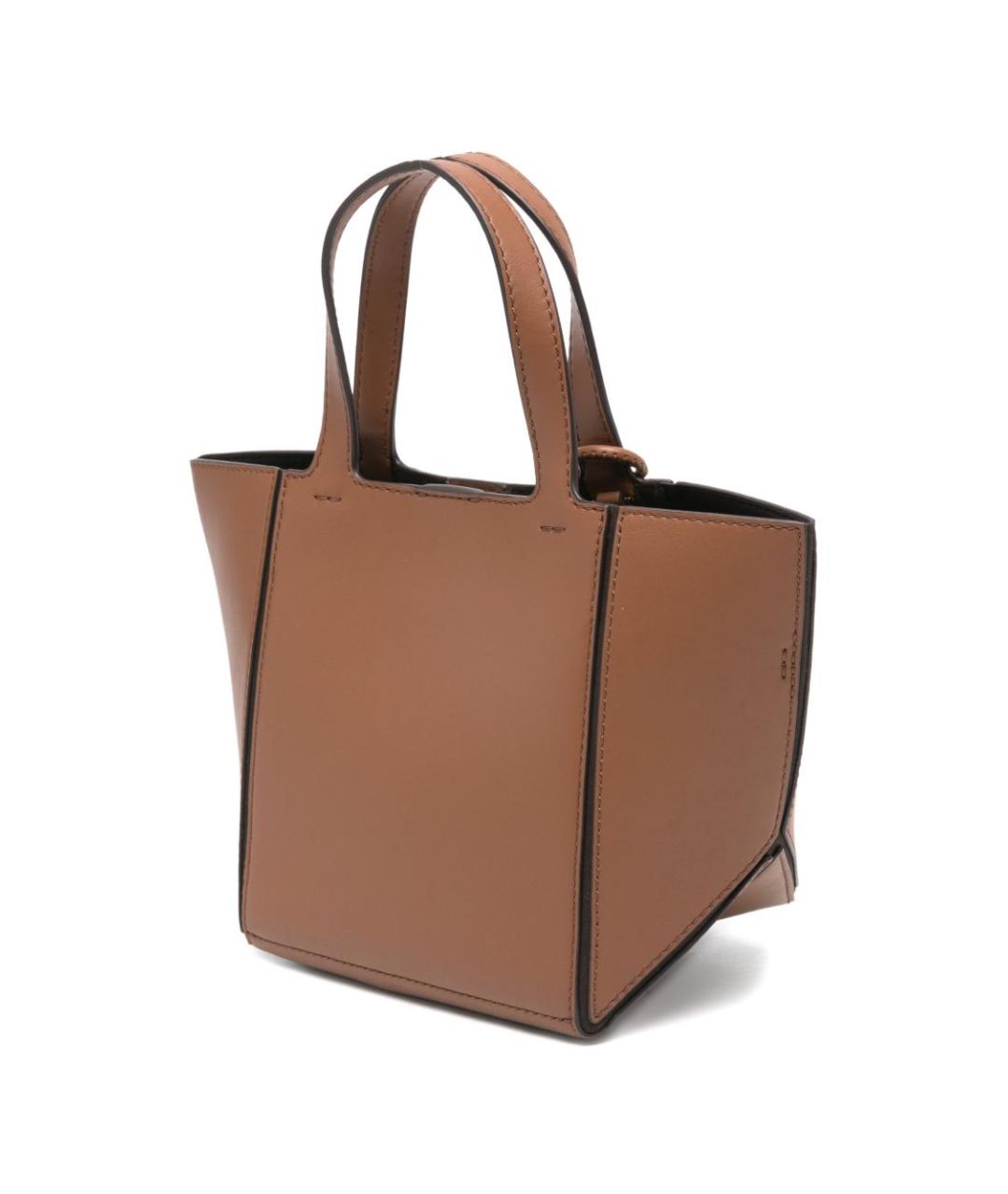 MICHAEL KORS Коричневая кожаная сумка тоут, фото 4