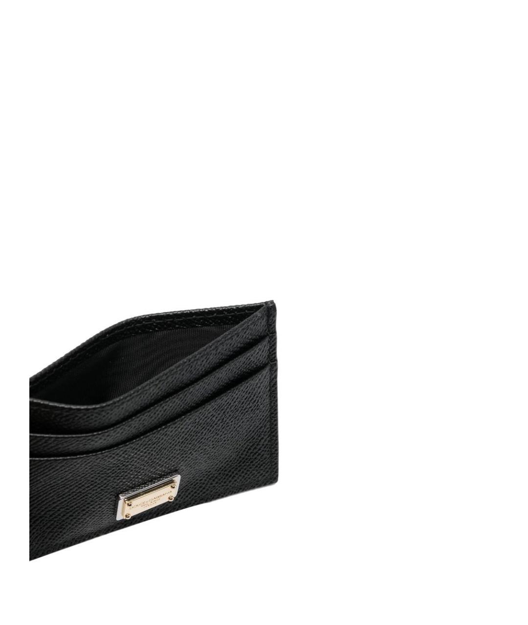 DOLCE&GABBANA Черный кожаный кардхолдер, фото 5