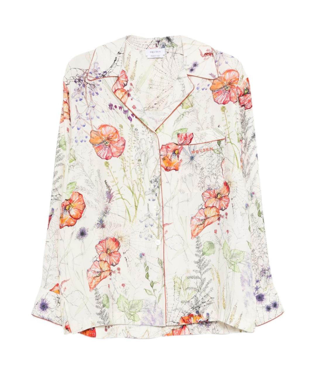 ALEXANDER MCQUEEN Мульти хлопковая рубашка, фото 1