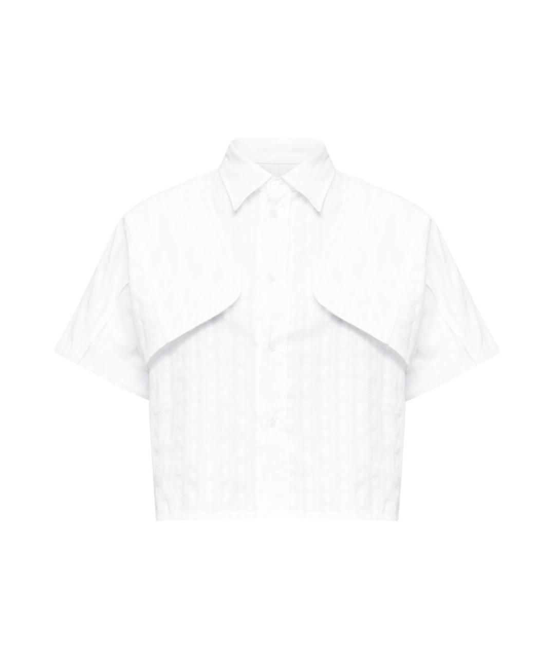 MM6 MAISON MARGIELA Белая хлопковая рубашка, фото 1