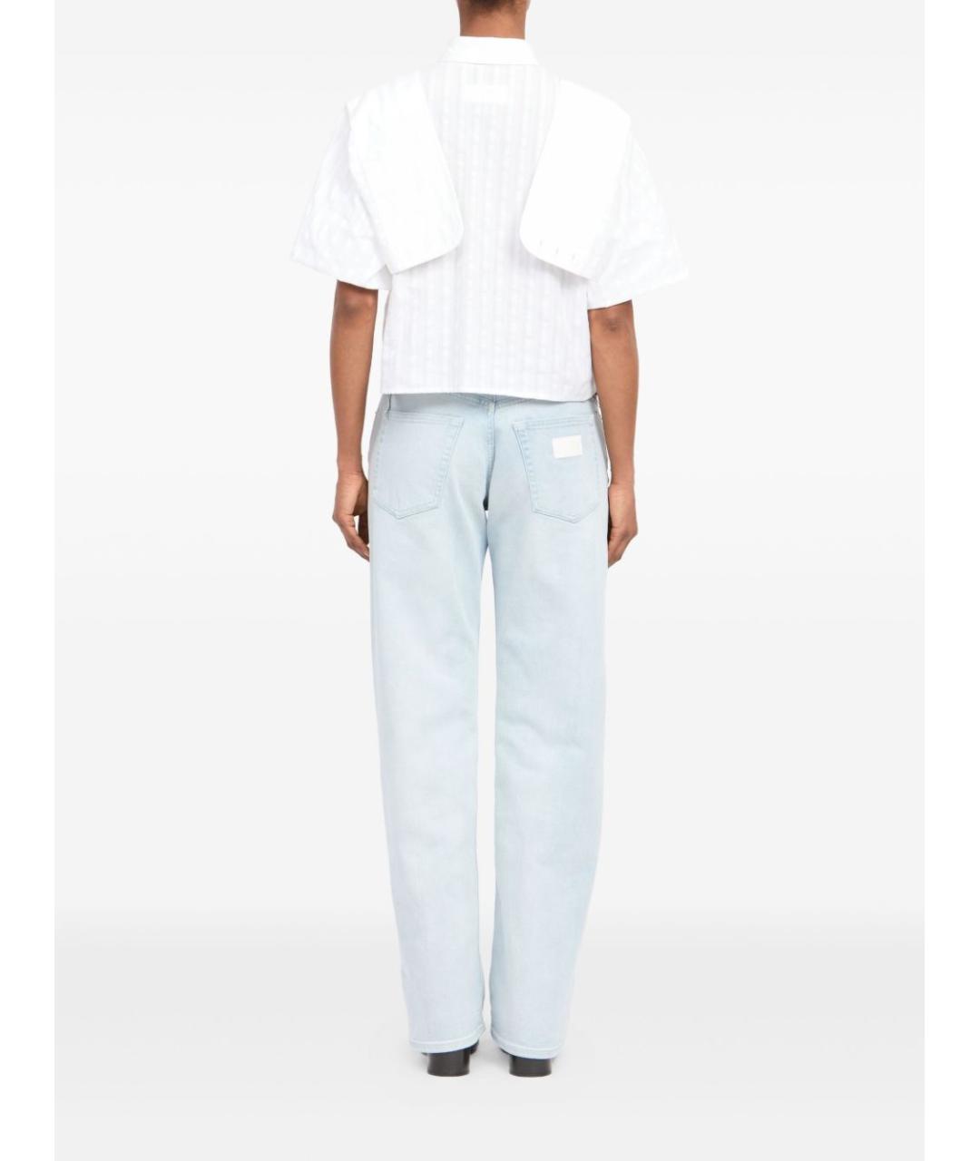 MM6 MAISON MARGIELA Белая хлопковая рубашка, фото 5