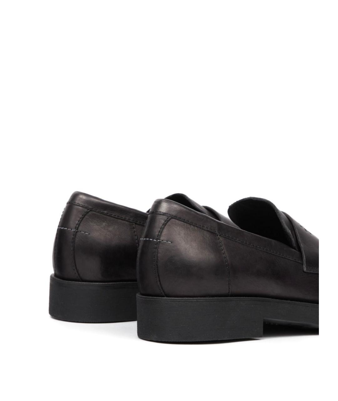 MM6 MAISON MARGIELA Черные кожаные лоферы, фото 5