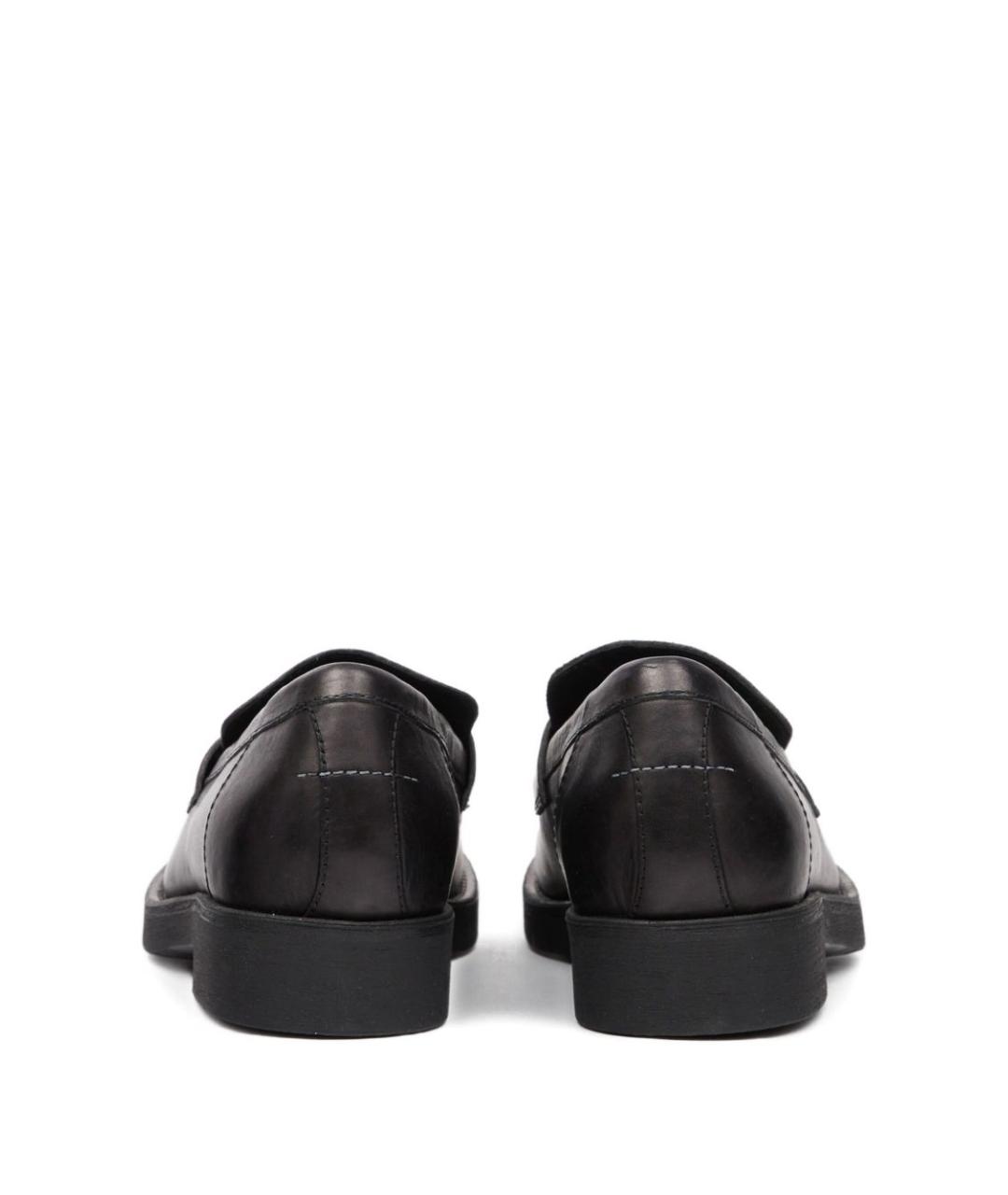 MM6 MAISON MARGIELA Черные кожаные лоферы, фото 4
