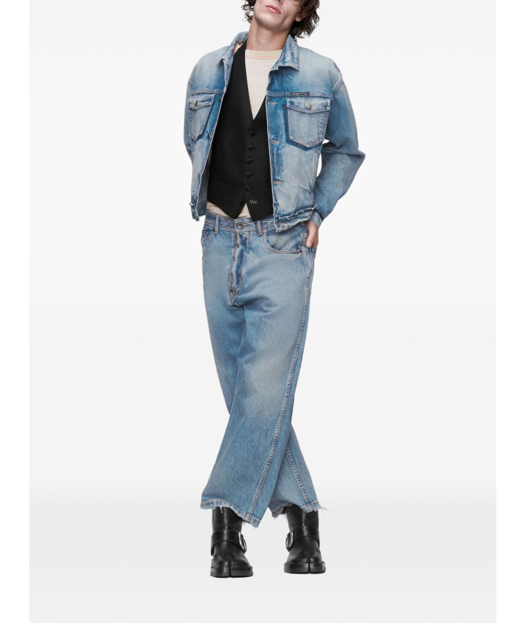 MAISON MARGIELA Синяя хлопковая куртка, фото 2