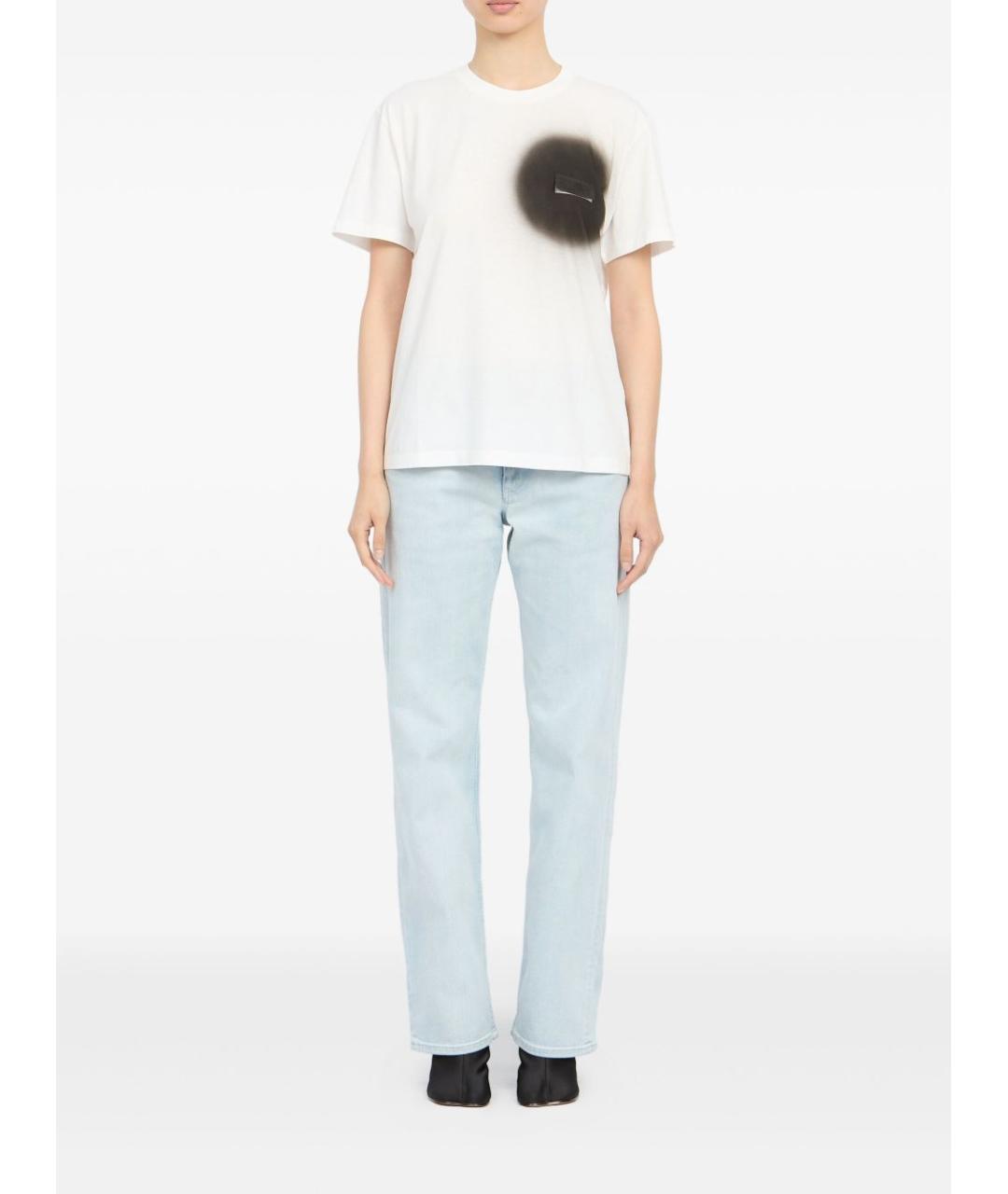 MM6 MAISON MARGIELA Белая хлопковая футболка, фото 2