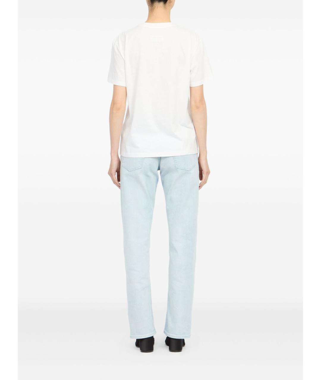 MM6 MAISON MARGIELA Белая хлопковая футболка, фото 4