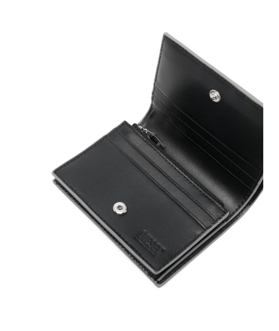 DIESEL Серебрянный кожаный кошелек, фото 2