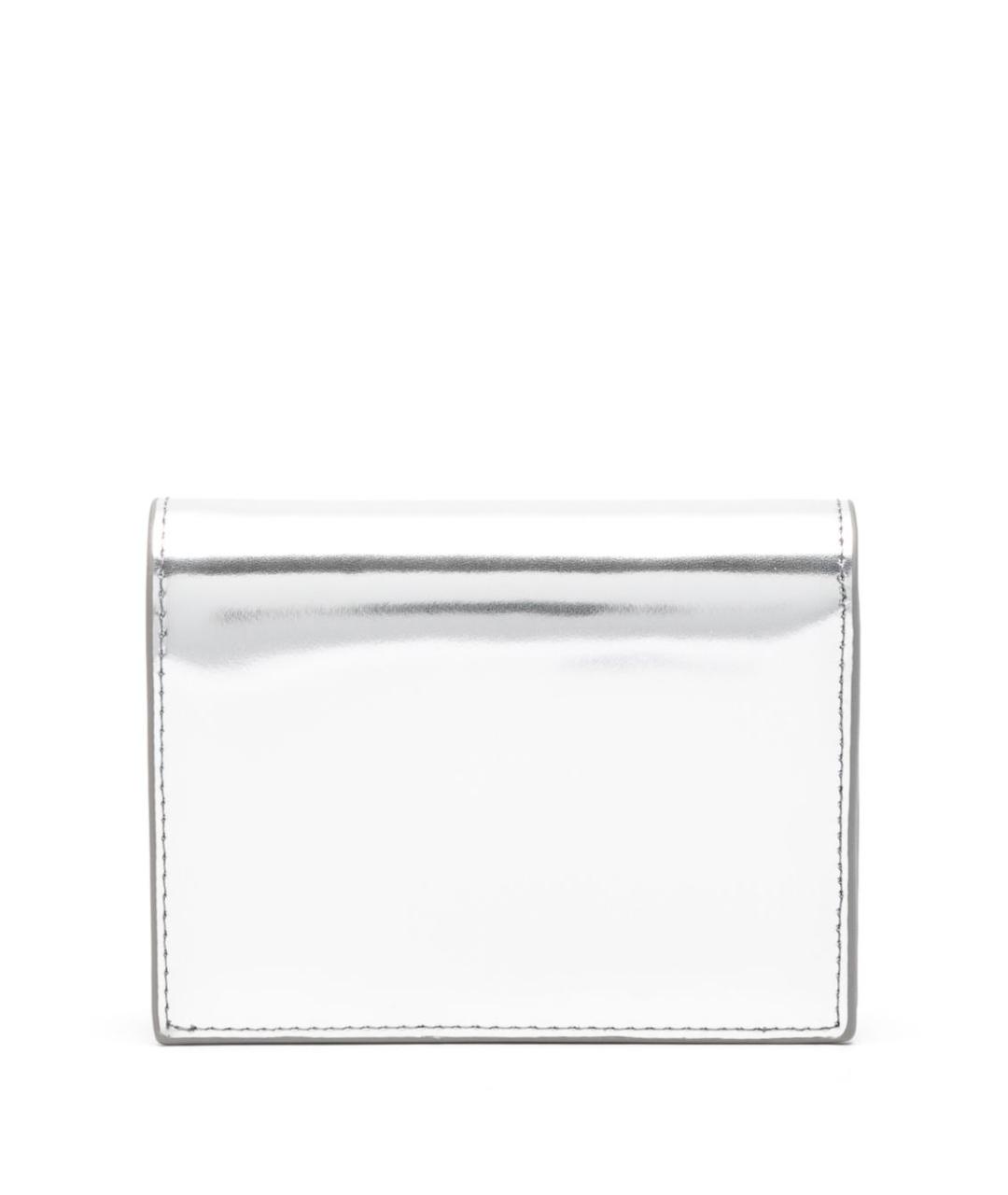 DIESEL Серебрянный кожаный кошелек, фото 3