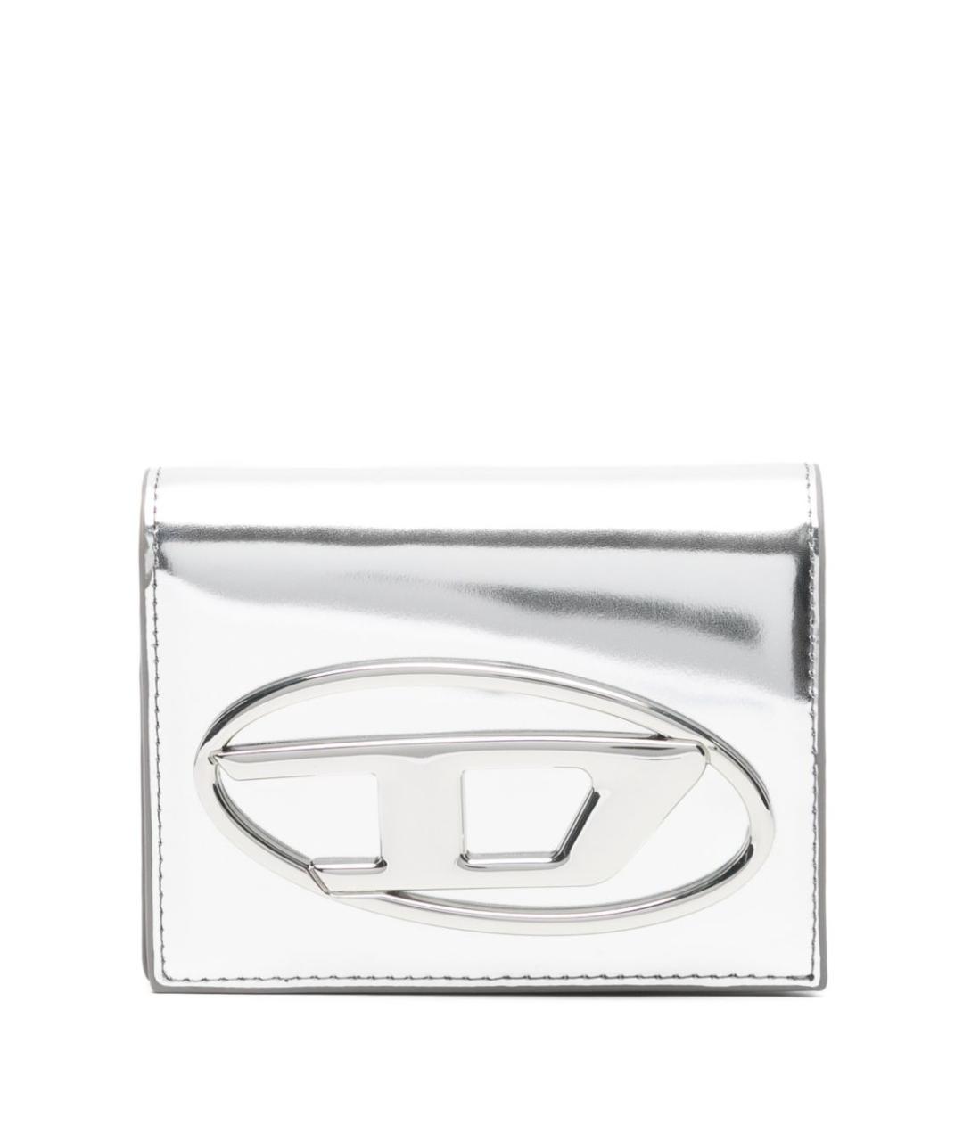 DIESEL Серебрянный кожаный кошелек, фото 1