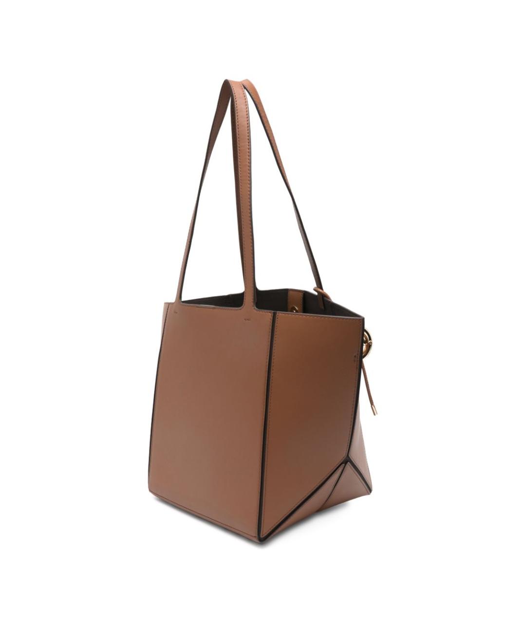 MICHAEL KORS Коричневая кожаная сумка тоут, фото 4