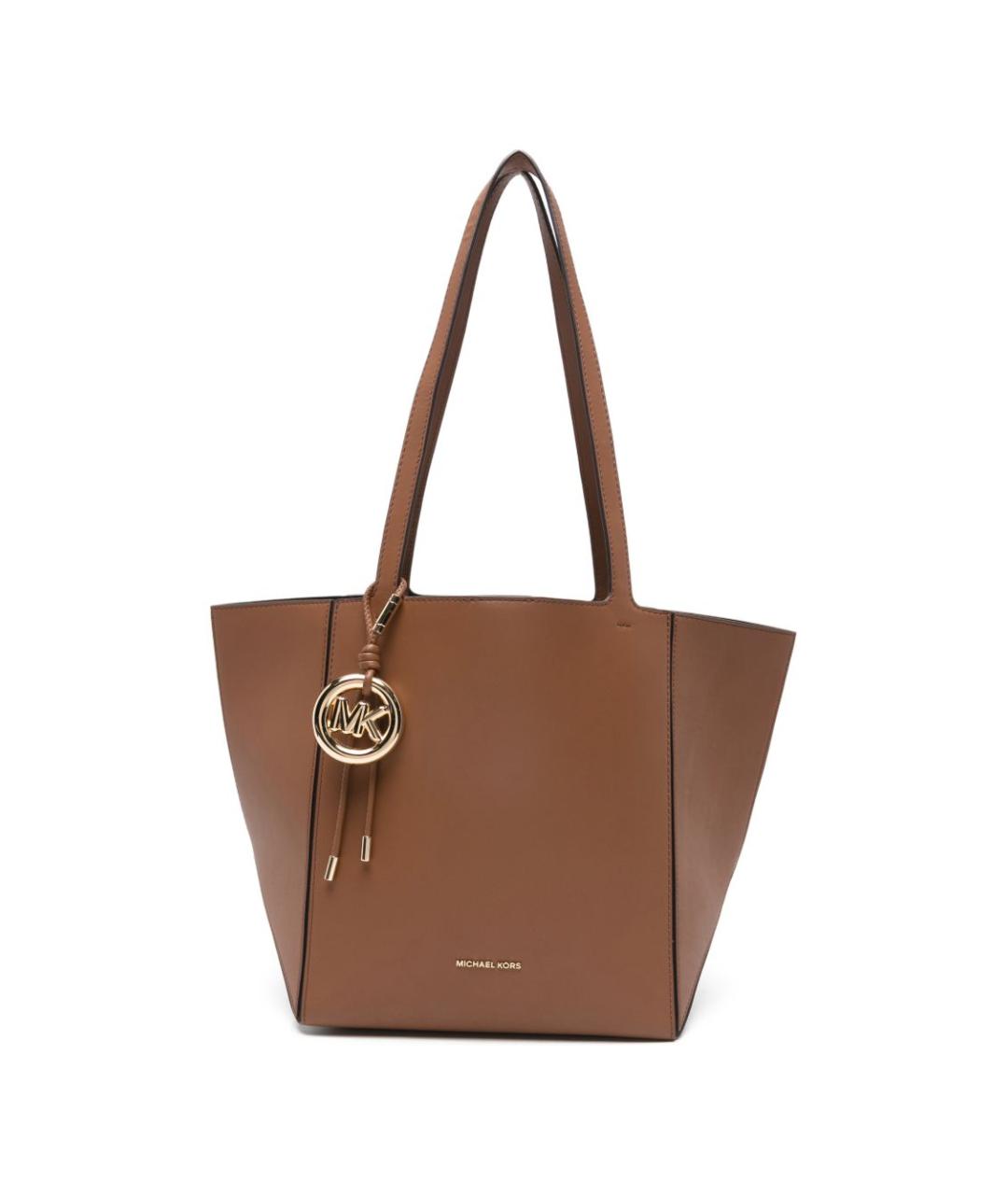 MICHAEL KORS Коричневая кожаная сумка тоут, фото 1