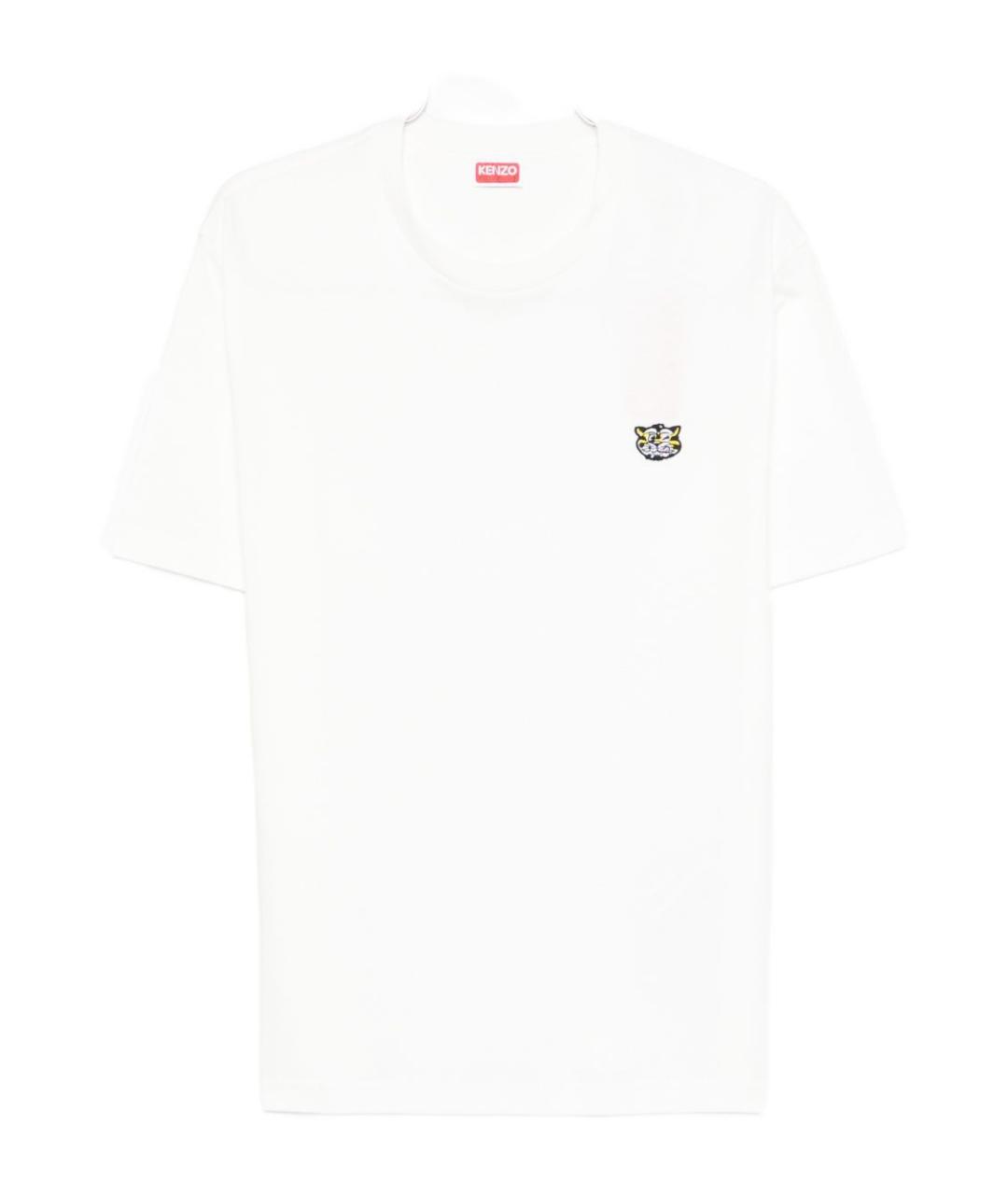 KENZO Белая хлопковая футболка, фото 1