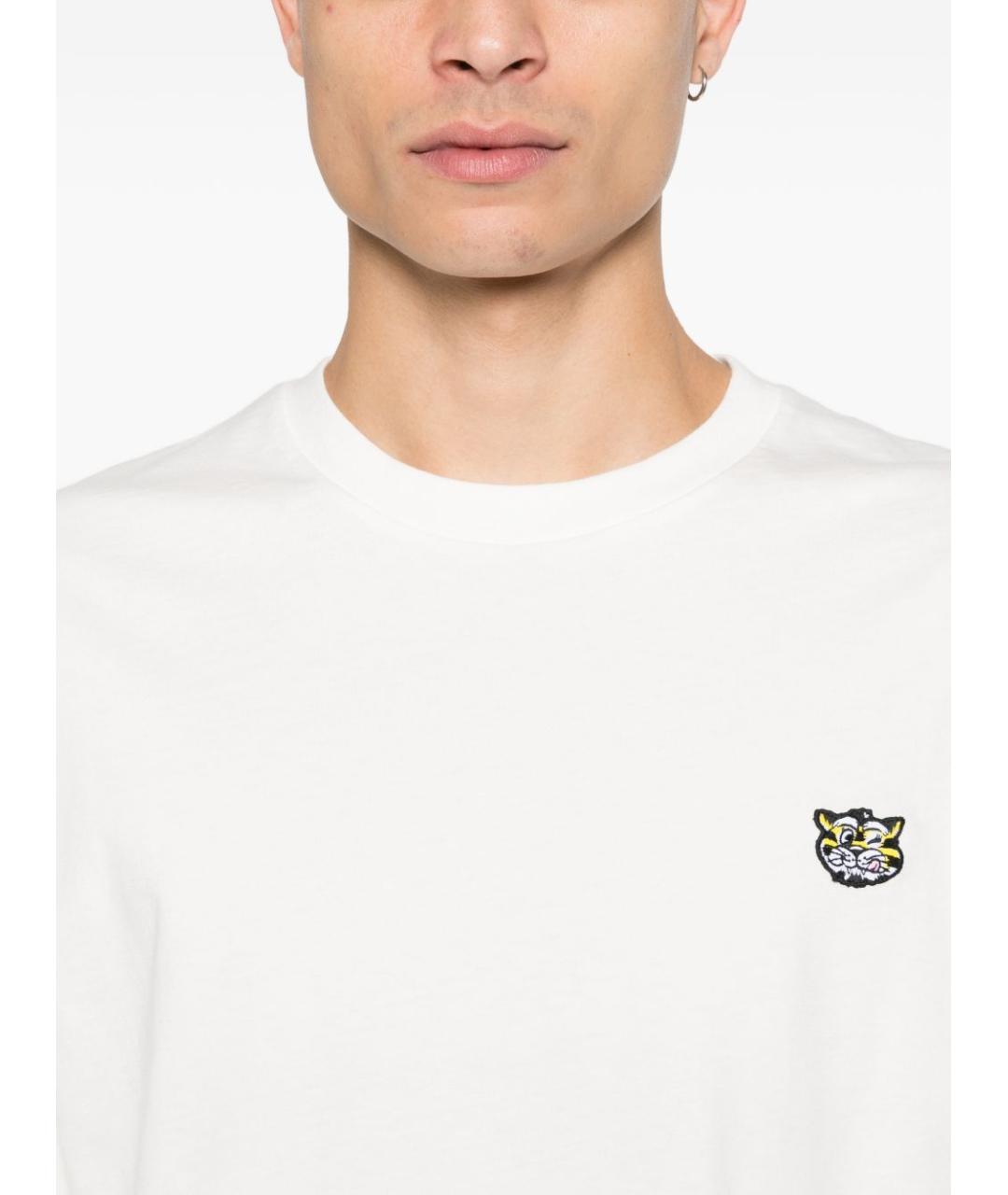 KENZO Белая хлопковая футболка, фото 4