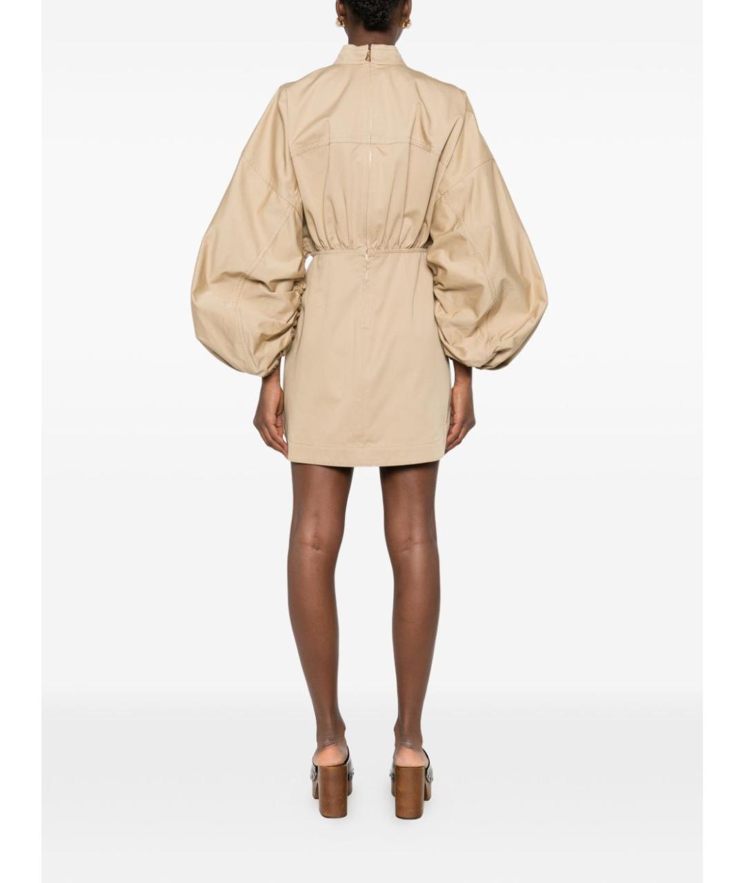 ZIMMERMANN Бежевое хлопковое платье, фото 4