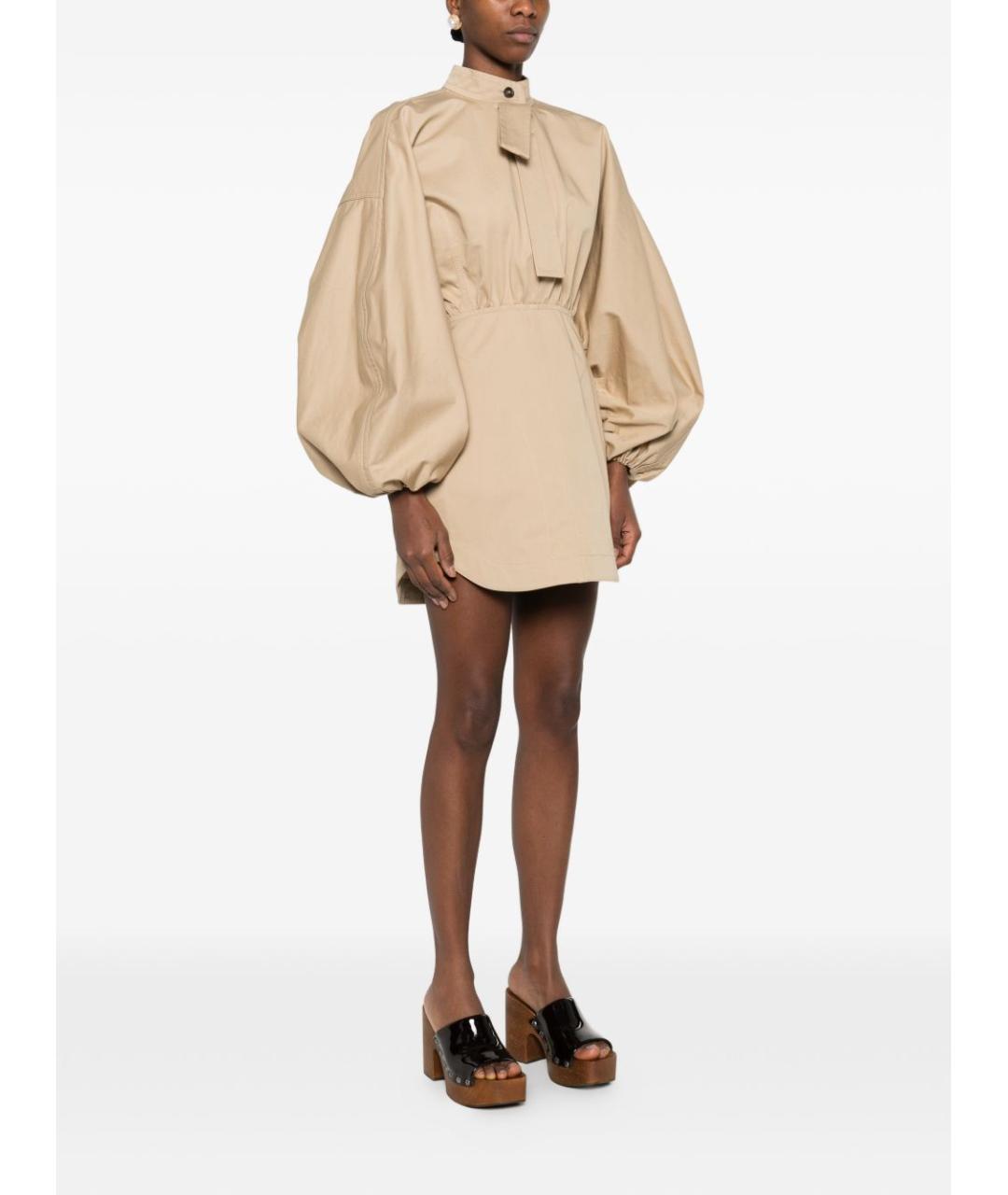 ZIMMERMANN Бежевое хлопковое платье, фото 2