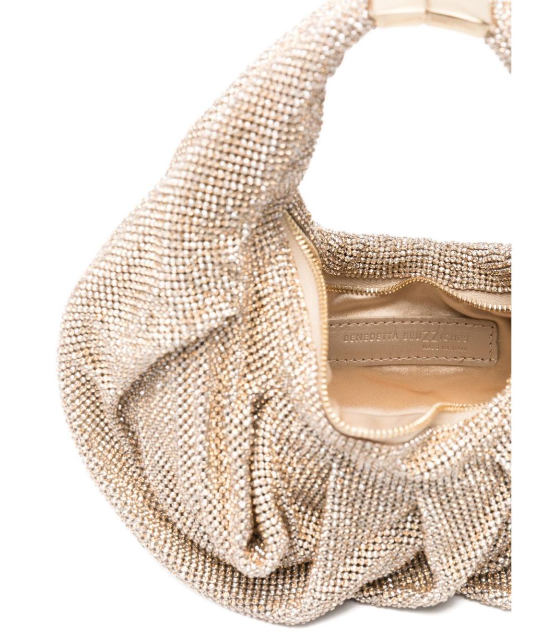 BENEDETTA BRUZZICHES Золотая сумка с короткими ручками, фото 3