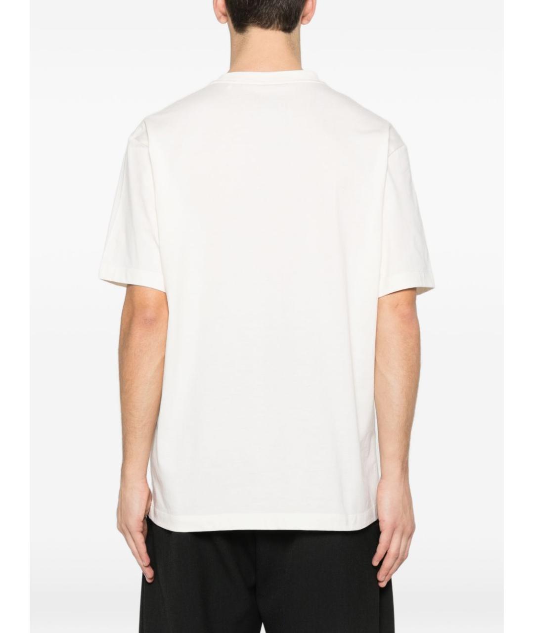 Y-3 Белая хлопковая футболка, фото 3