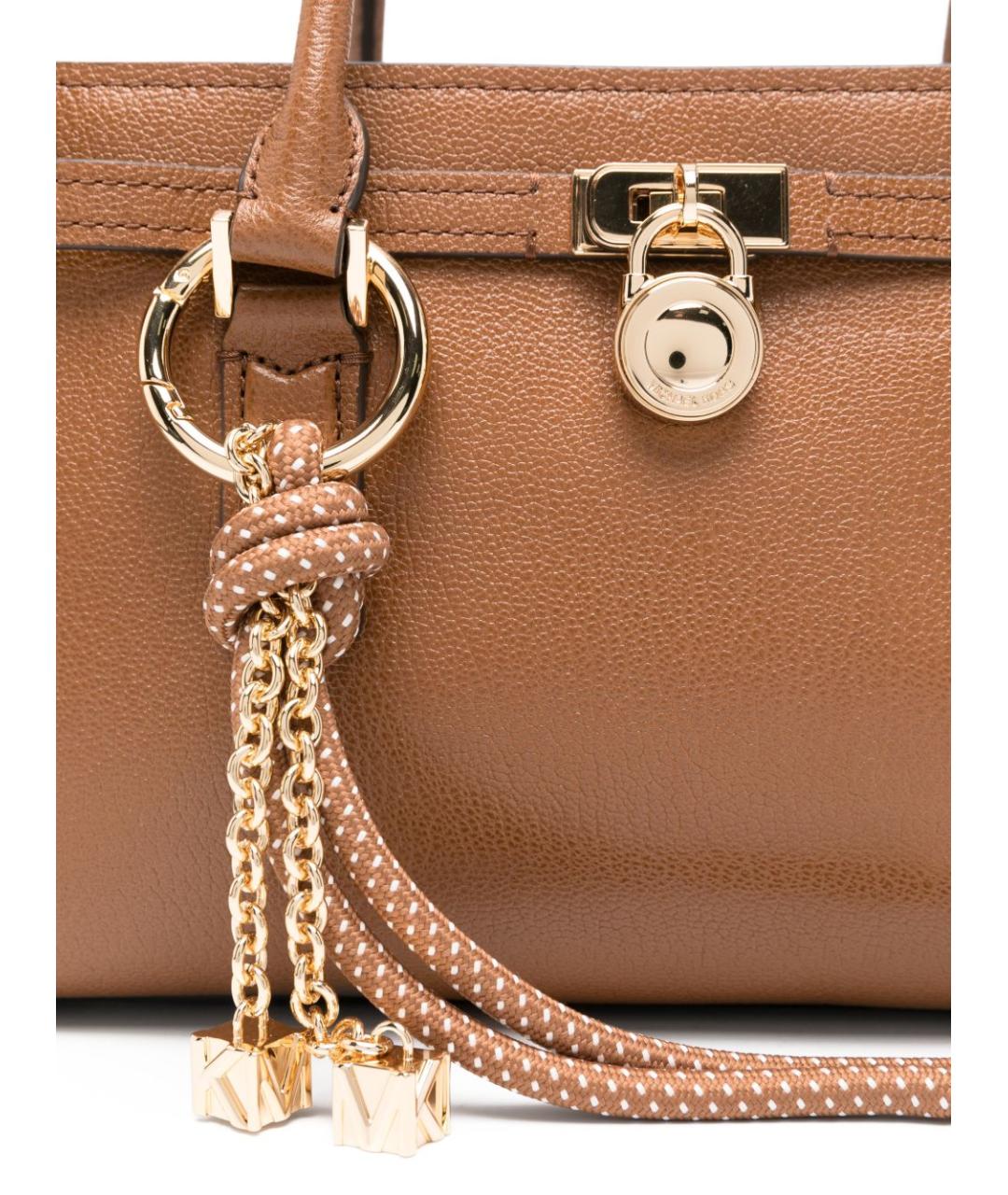 MICHAEL KORS Коричневая кожаная сумка тоут, фото 5