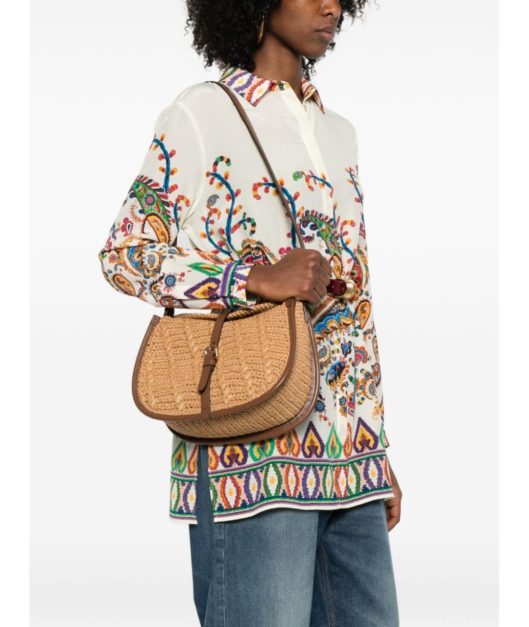 ETRO Бежевая сумка через плечо, фото 4