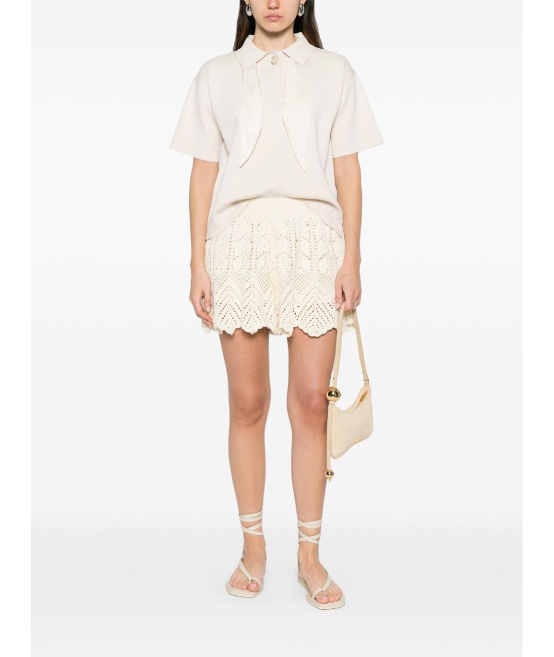 FORTE FORTE Белая хлопковая футболка, фото 4