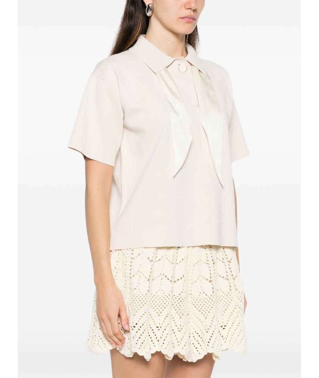 FORTE FORTE Белая хлопковая футболка, фото 5