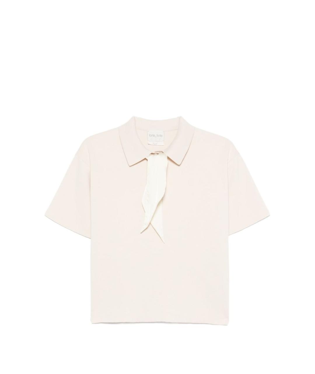 FORTE FORTE Белая хлопковая футболка, фото 1