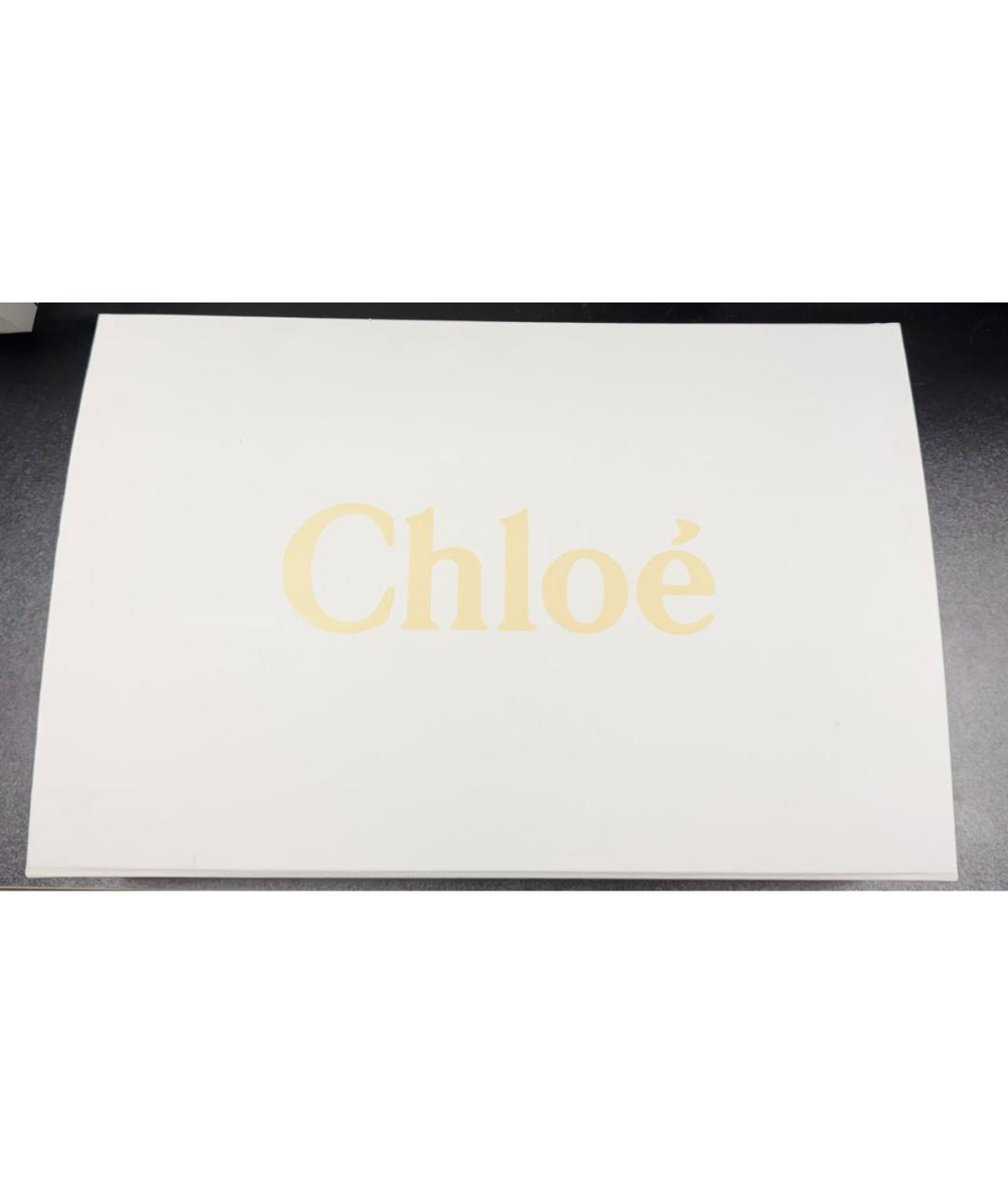 CHLOE Бежевая льняная сумка тоут, фото 7