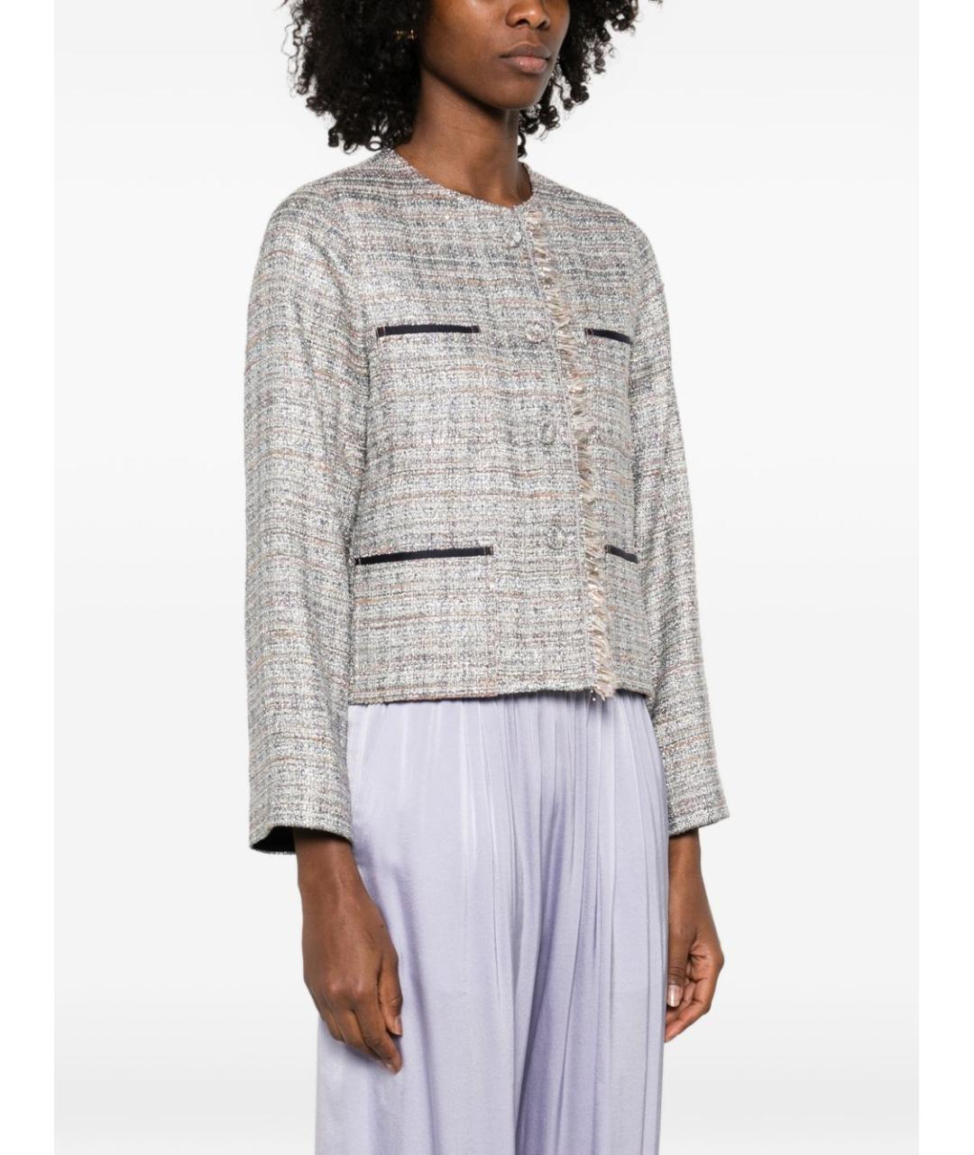 FORTE FORTE Мульти полиэстеровый жакет/пиджак, фото 2