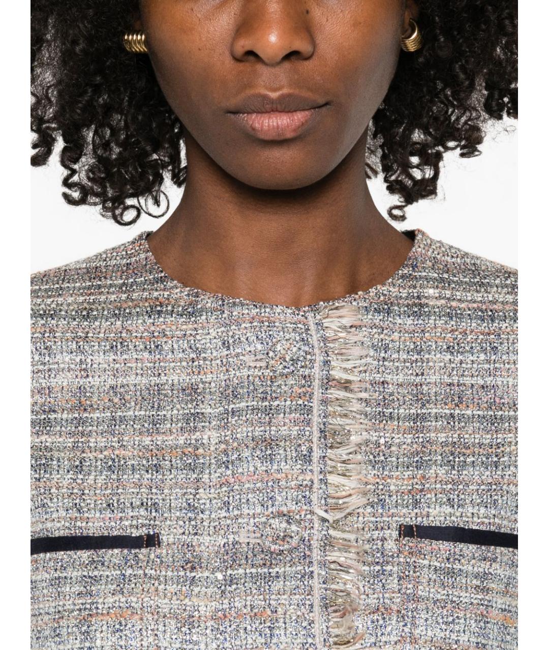 FORTE FORTE Мульти полиэстеровый жакет/пиджак, фото 5