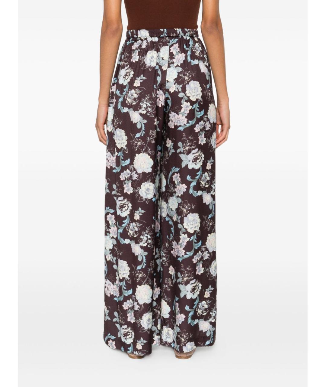 FORTE FORTE Коричневые прямые брюки, фото 4