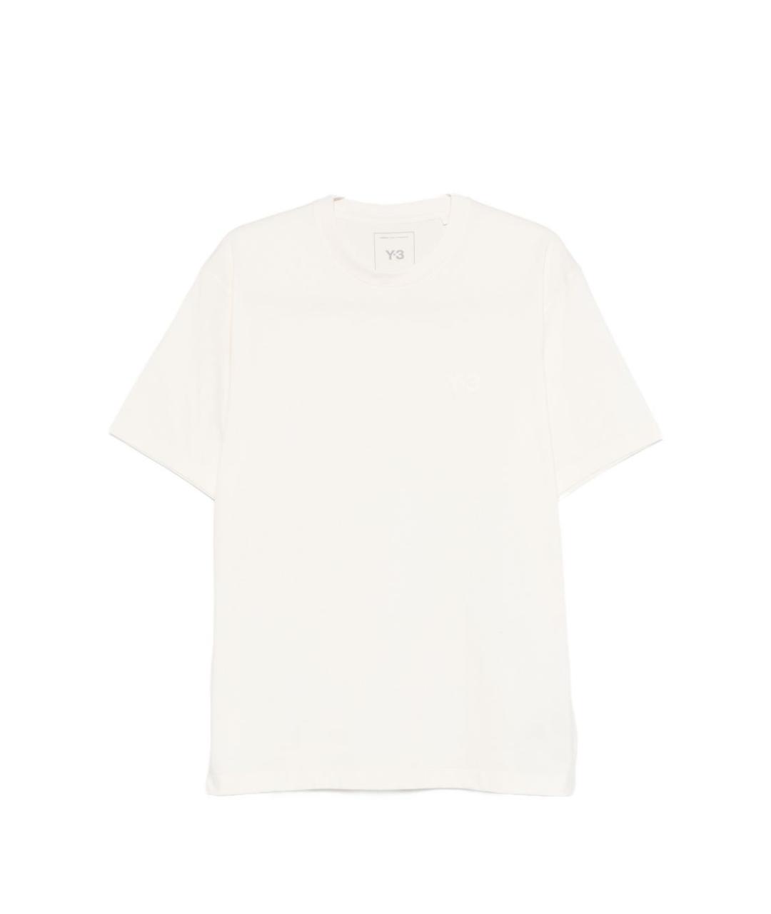 Y-3 Белая хлопковая футболка, фото 1
