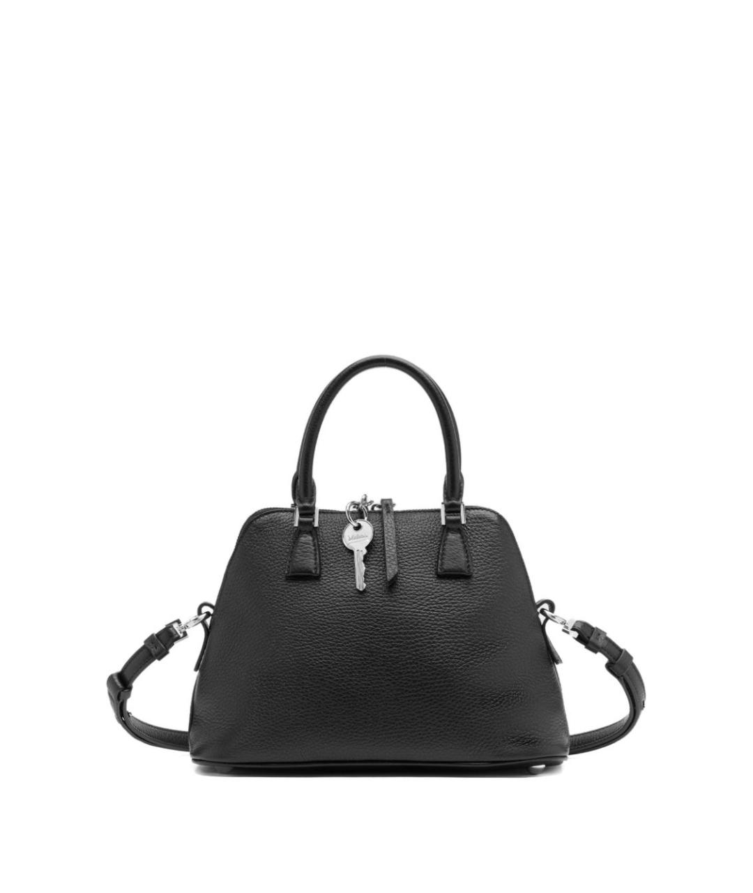 MAISON MARGIELA Черная кожаная сумка тоут, фото 3