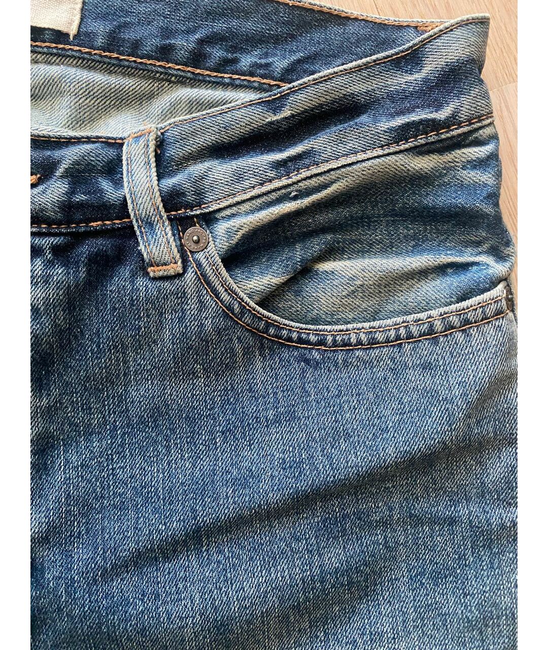 MARC BY MARC JACOBS Синие хлопковые прямые джинсы, фото 4