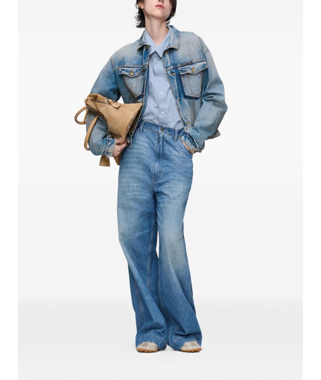 MAISON MARGIELA Синяя хлопковая куртка, фото 3