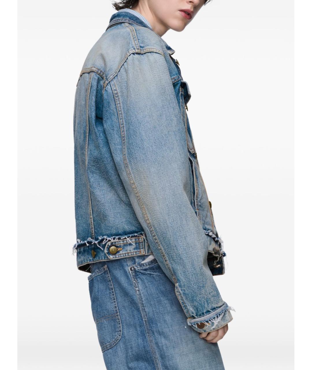 MAISON MARGIELA Синяя хлопковая куртка, фото 5