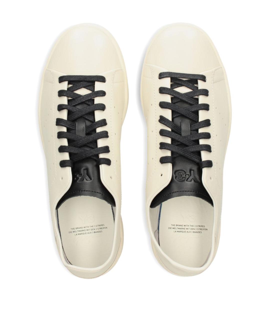 Y-3 Кожаные низкие кроссовки / кеды, фото 4